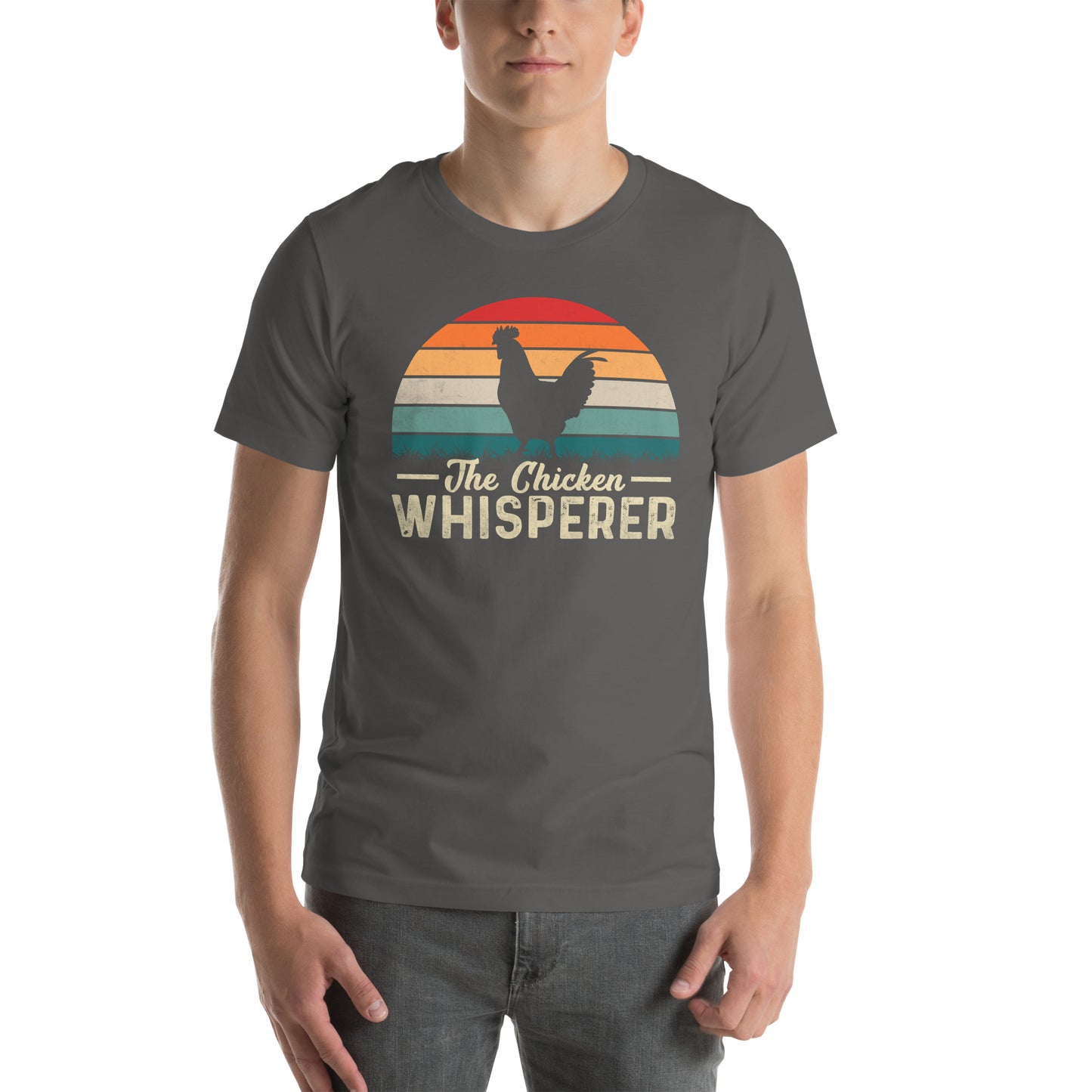 The Chicken Whisperer T-Shirt (Backyard Chickens) - Color: Asphalt