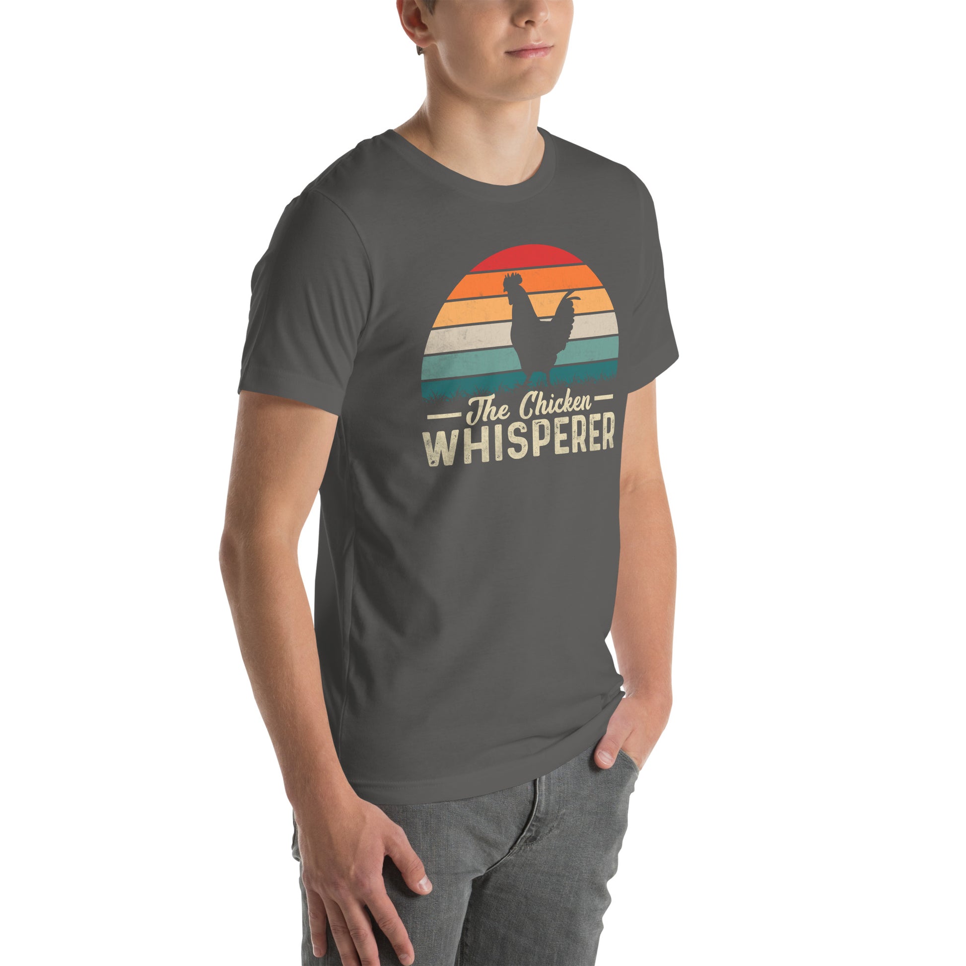 The Chicken Whisperer T-Shirt (Backyard Chickens) - Color: Black Heather