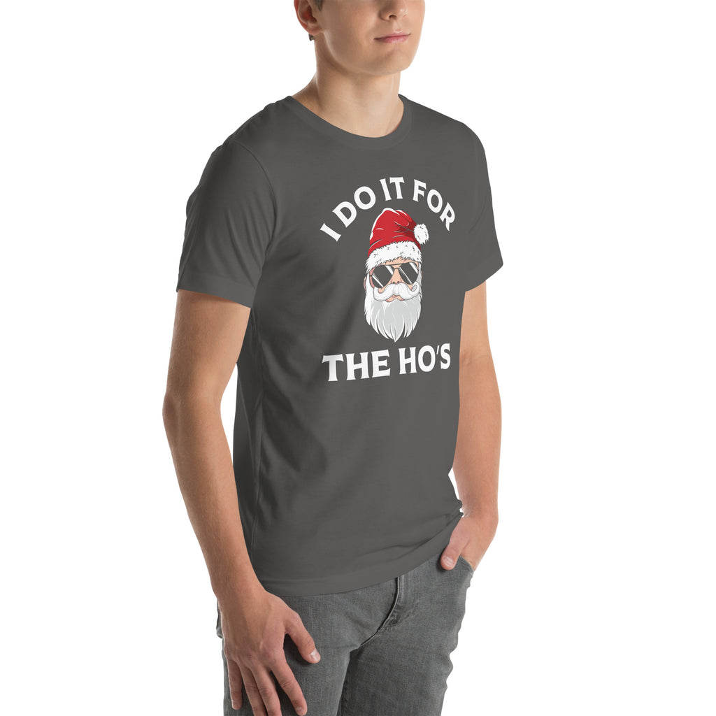 Christmas Santa Says I Do It for the Ho's T-Shirt Color: Black
