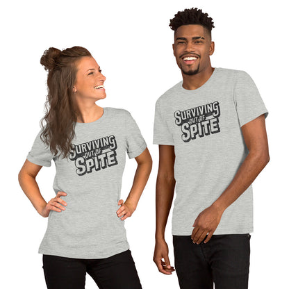 Surviving Out Of Spite T-Shirt - Color: Athletic Heather