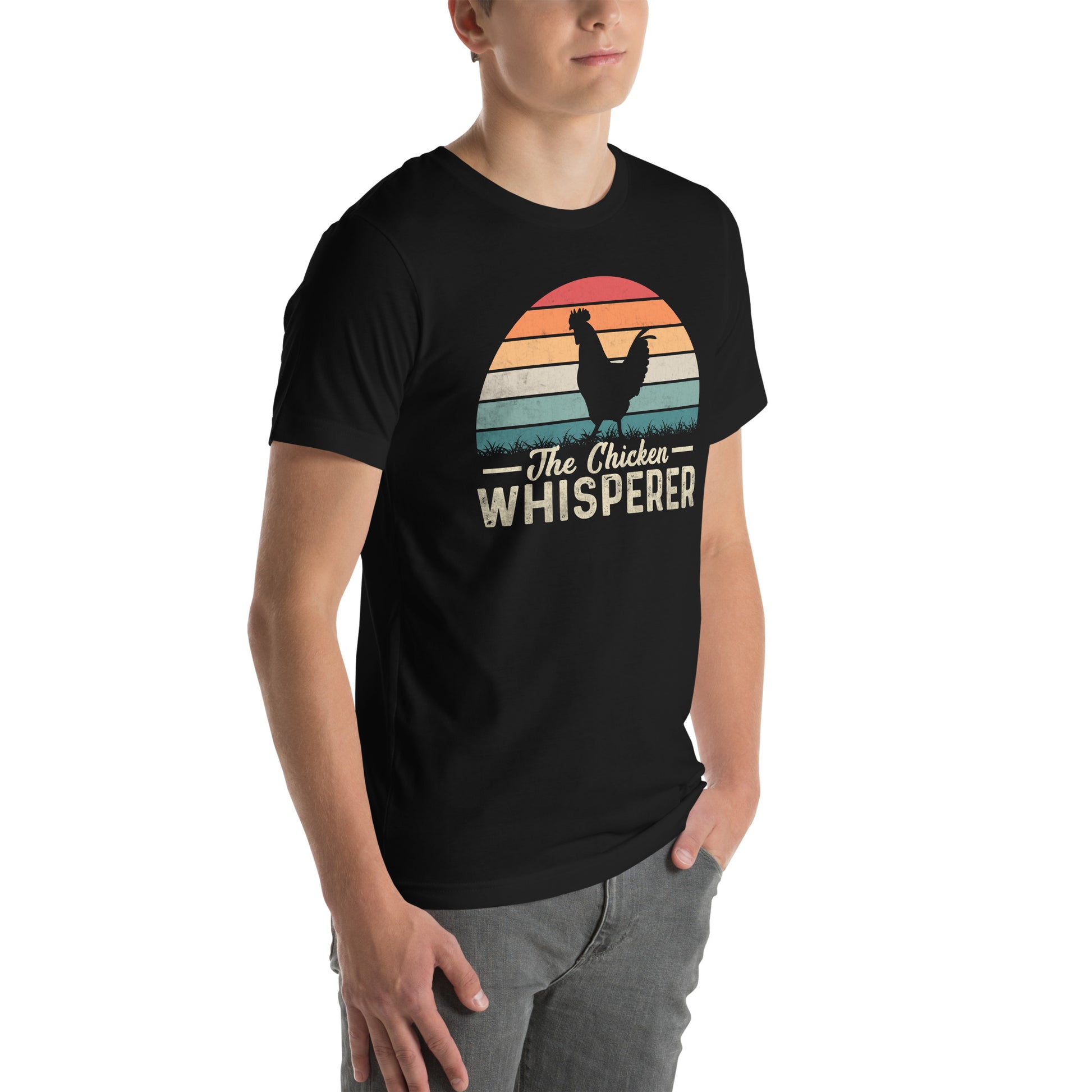 The Chicken Whisperer T-Shirt (Backyard Chickens) - Color: Black Heather