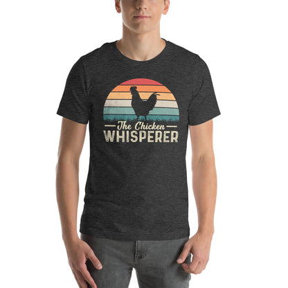 The Chicken Whisperer T-Shirt (Backyard Chickens) - Color: Dark Grey Heather