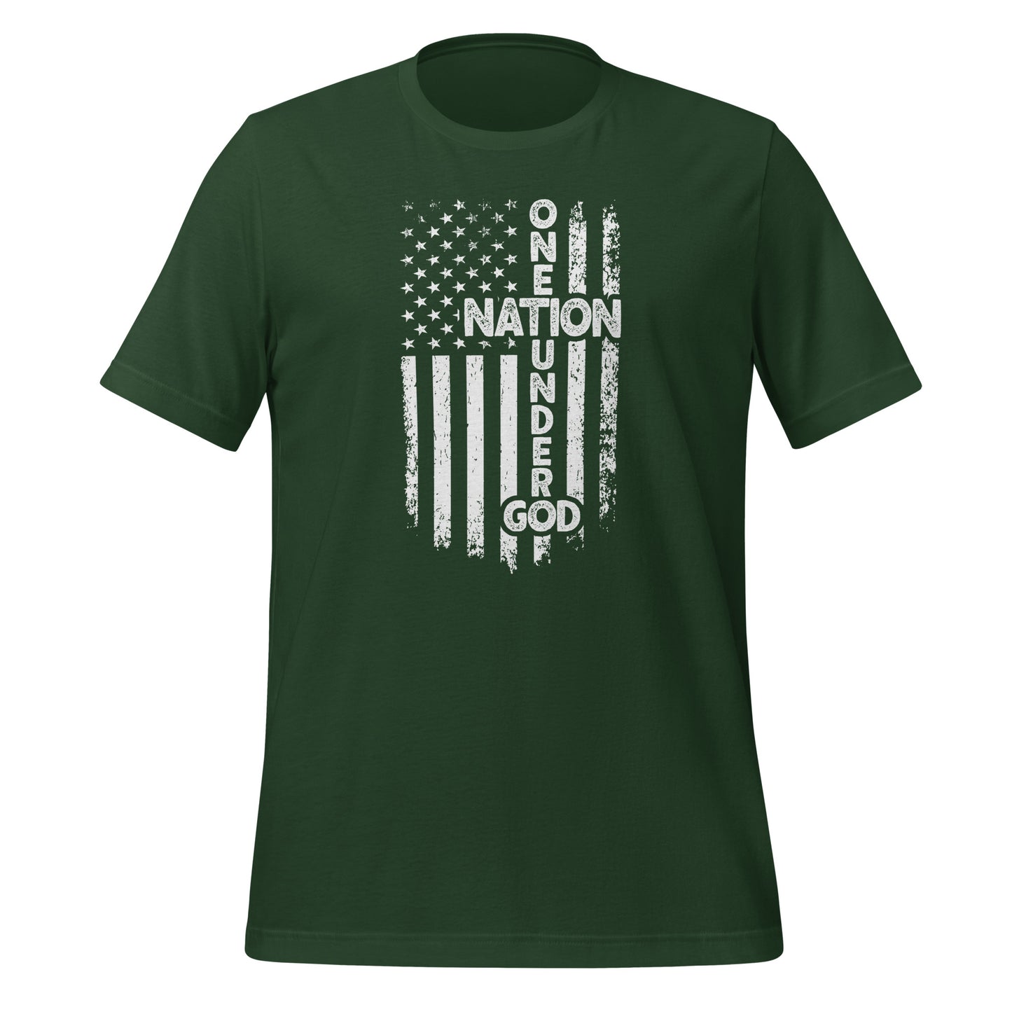 One Nation Under God T-Shirt - Color: Forest