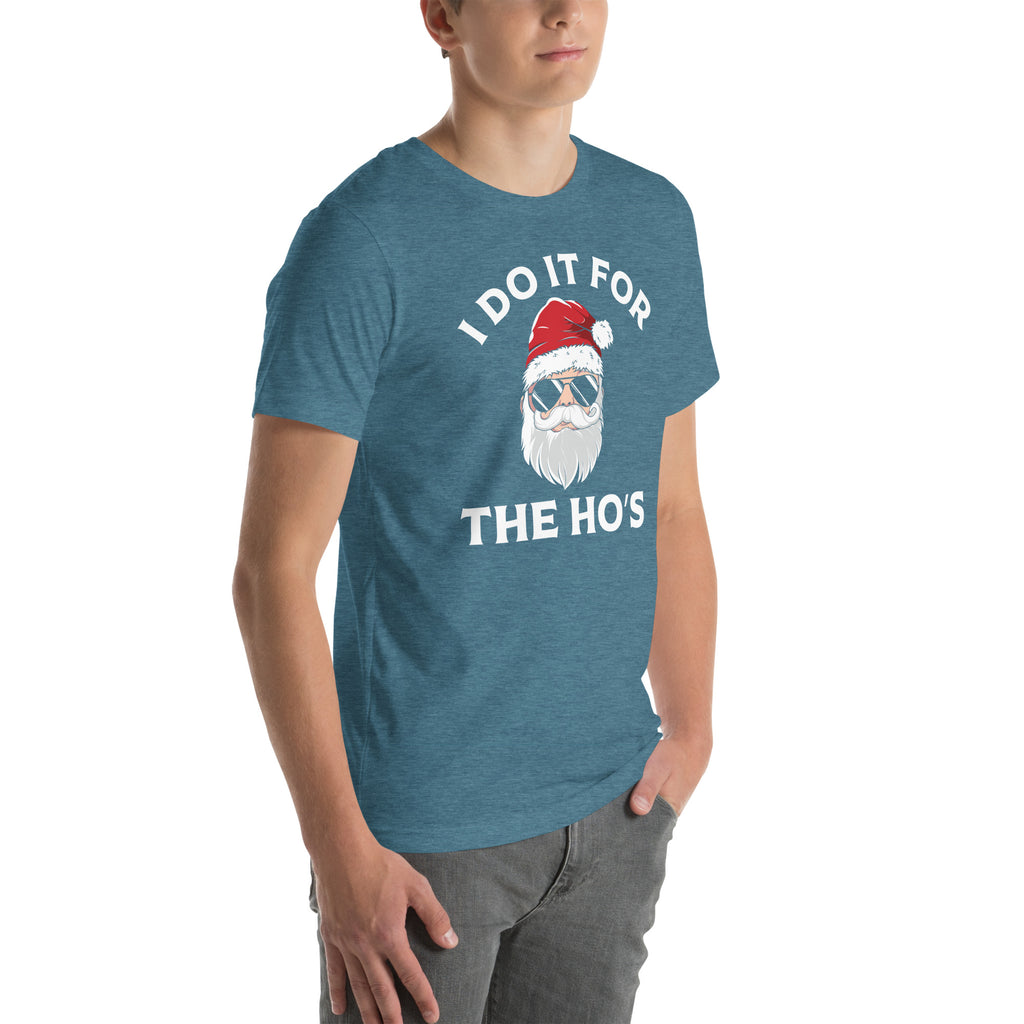 Christmas Santa Says I Do It for the Ho's T-Shirt Color: Black
