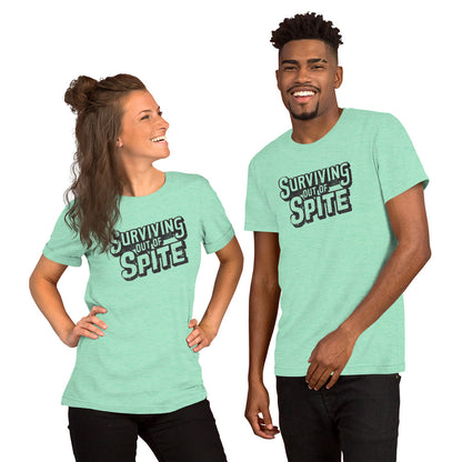 Surviving Out Of Spite T-Shirt - Color: Heather Mint