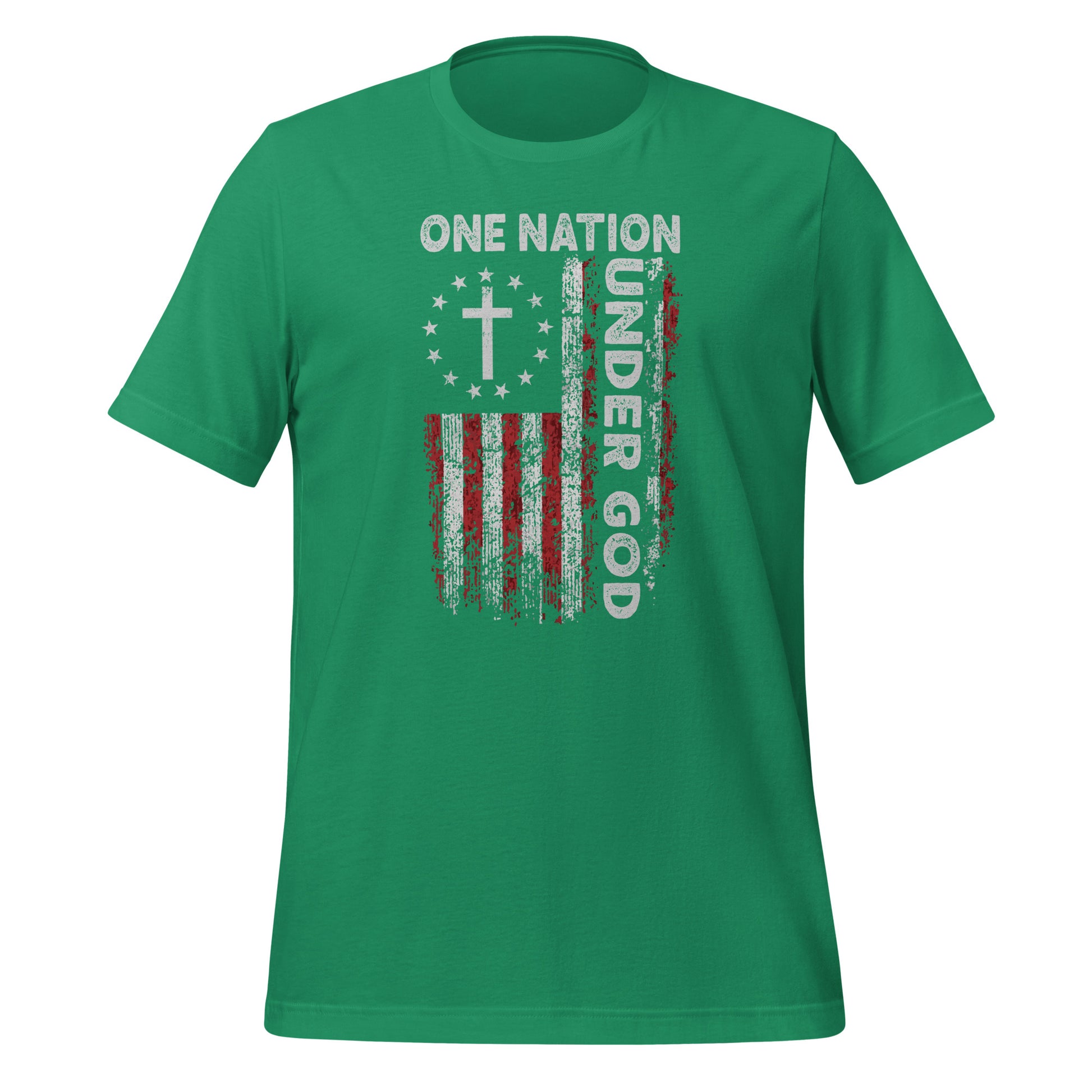 One Nation Under God T-Shirt (God and Country) Color: Kelly