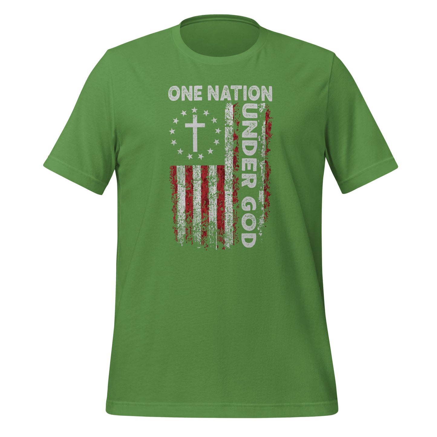 One Nation Under God T-Shirt (God and Country) - Color: Leaf