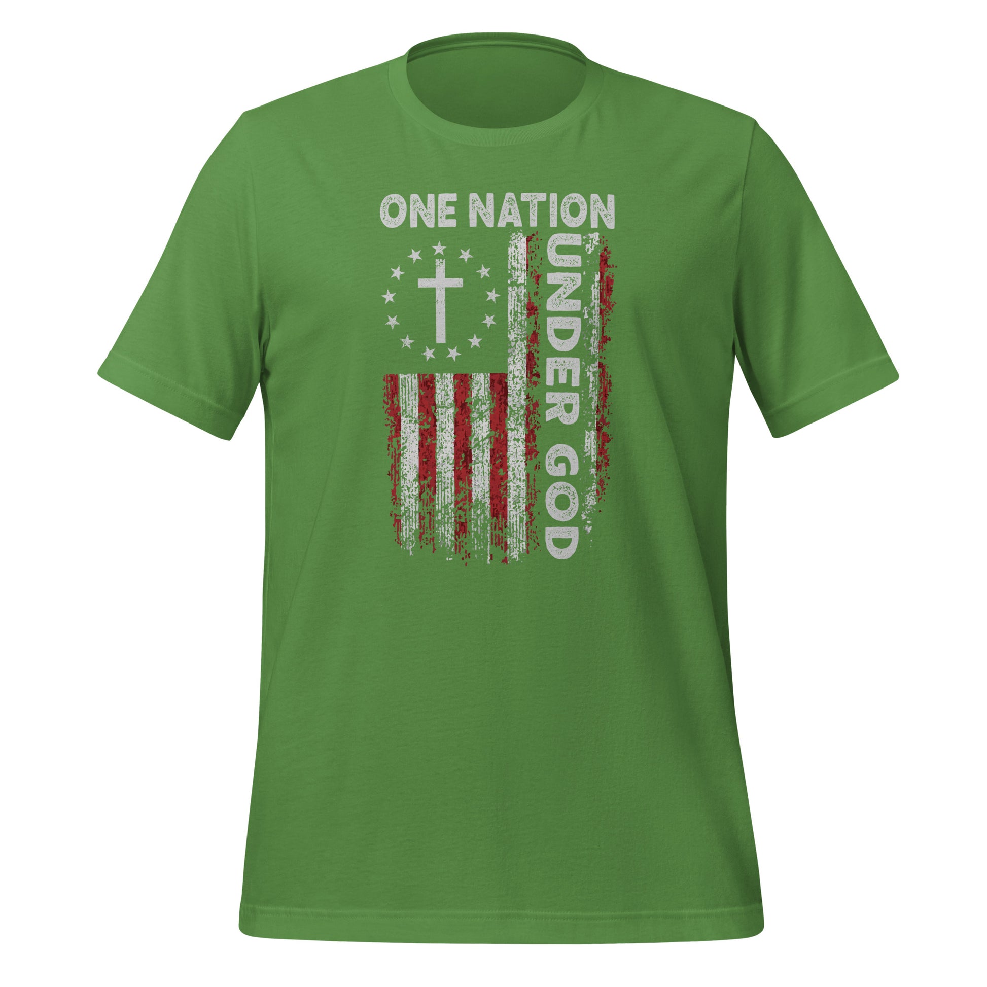 One Nation Under God T-Shirt (God and Country) Color: Leaf