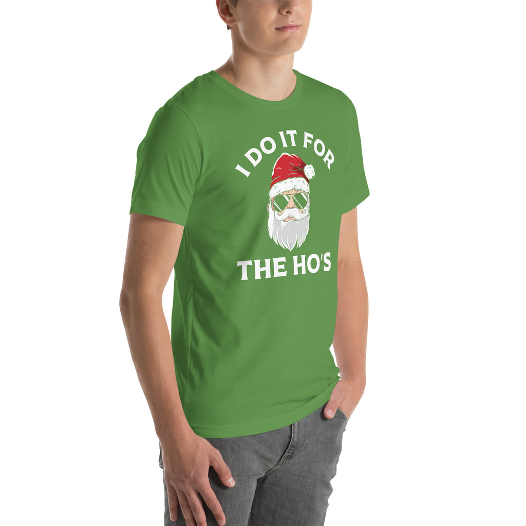 Christmas Santa Says I Do It for the Ho's T-Shirt Color: Black