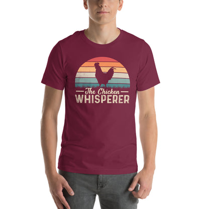 The Chicken Whisperer T-Shirt (Backyard Chickens) - Color: Maroon