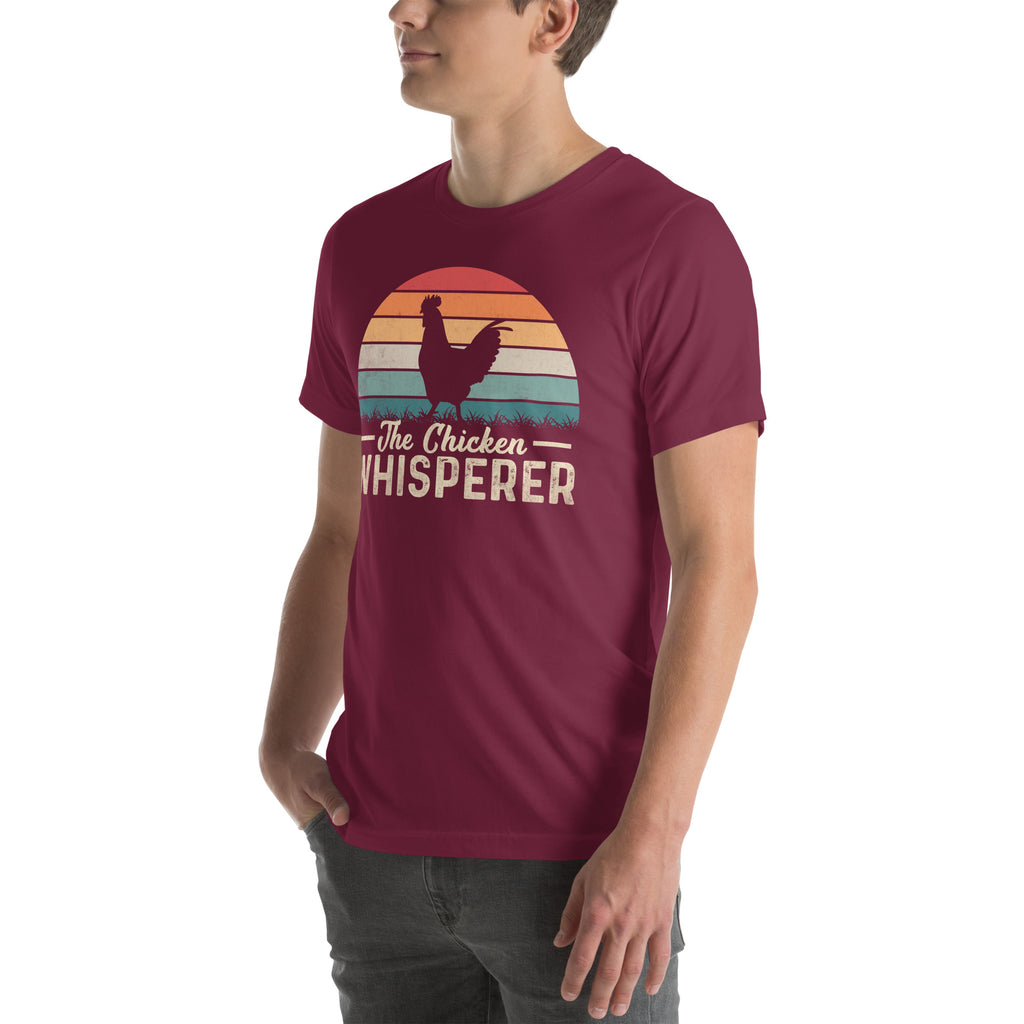 The Chicken Whisperer T-Shirt (Backyard Chickens) Color: Black Heather