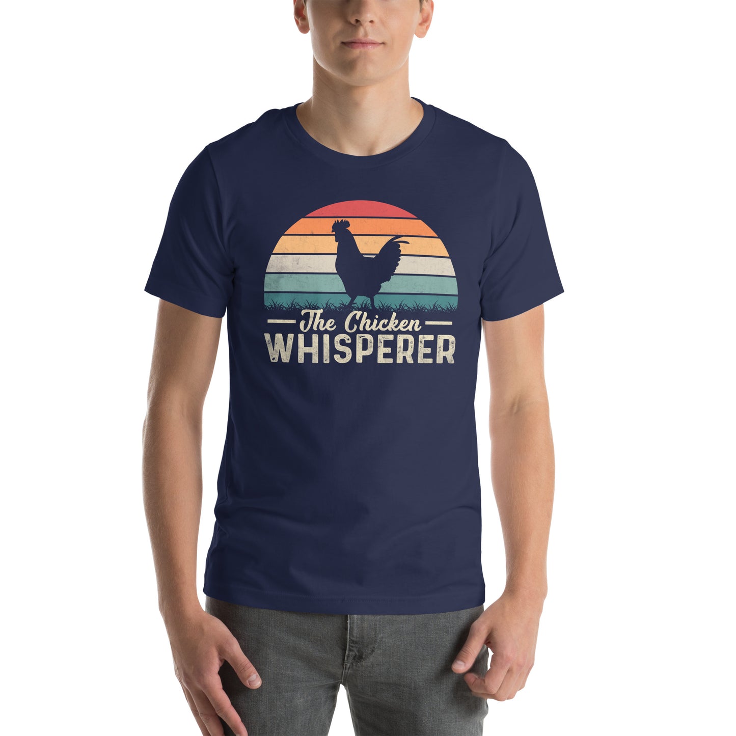 The Chicken Whisperer T-Shirt (Backyard Chickens) - Color: Navy