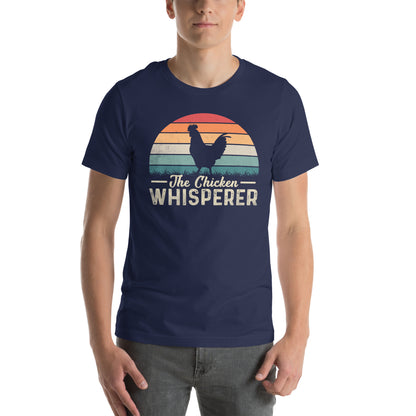 The Chicken Whisperer T-Shirt (Backyard Chickens) - Color: Navy