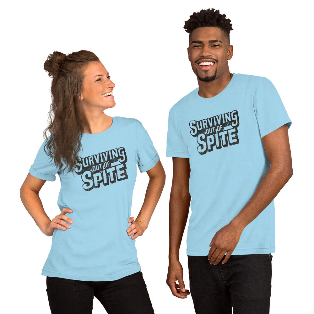 Surviving Out Of Spite T-Shirt - Color: Ocean Blue