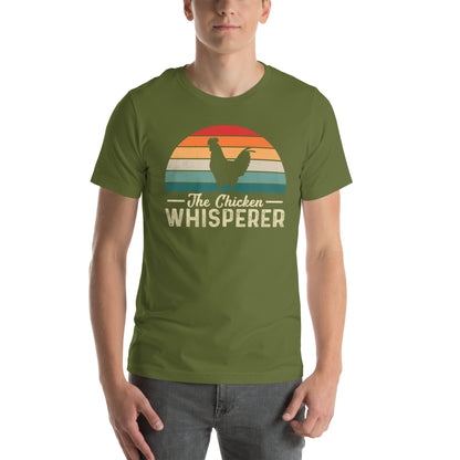 The Chicken Whisperer T-Shirt (Backyard Chickens) - Color: Olive