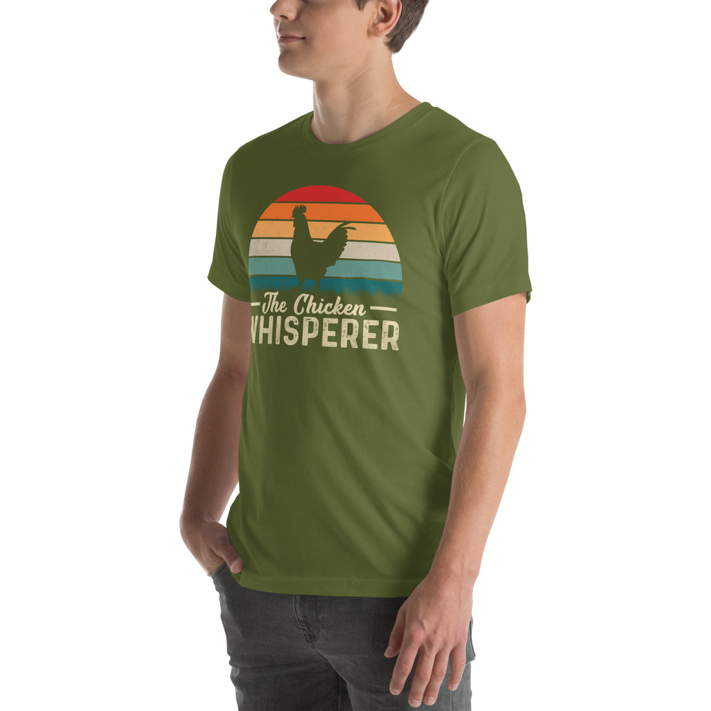 The Chicken Whisperer T-Shirt (Backyard Chickens) Color: Black Heather