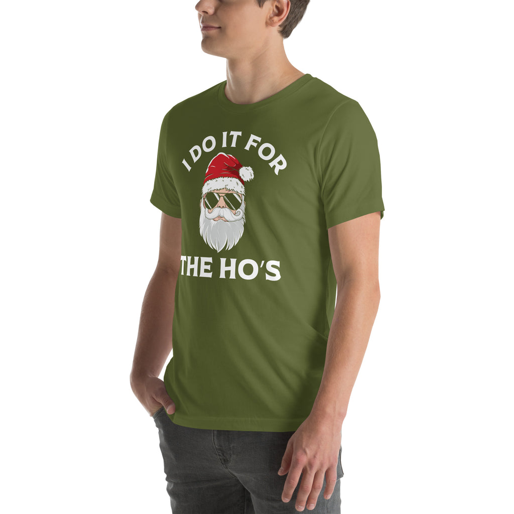 Christmas Santa Says I Do It for the Ho's T-Shirt Color: Black