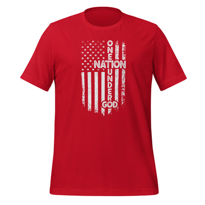 One Nation Under God T-Shirt - Color: Red