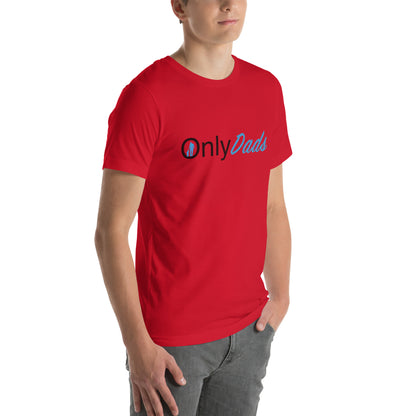 OnlyDads T-Shirt (Graphic Tee for Single Dads - Only Dads) - Color: Red