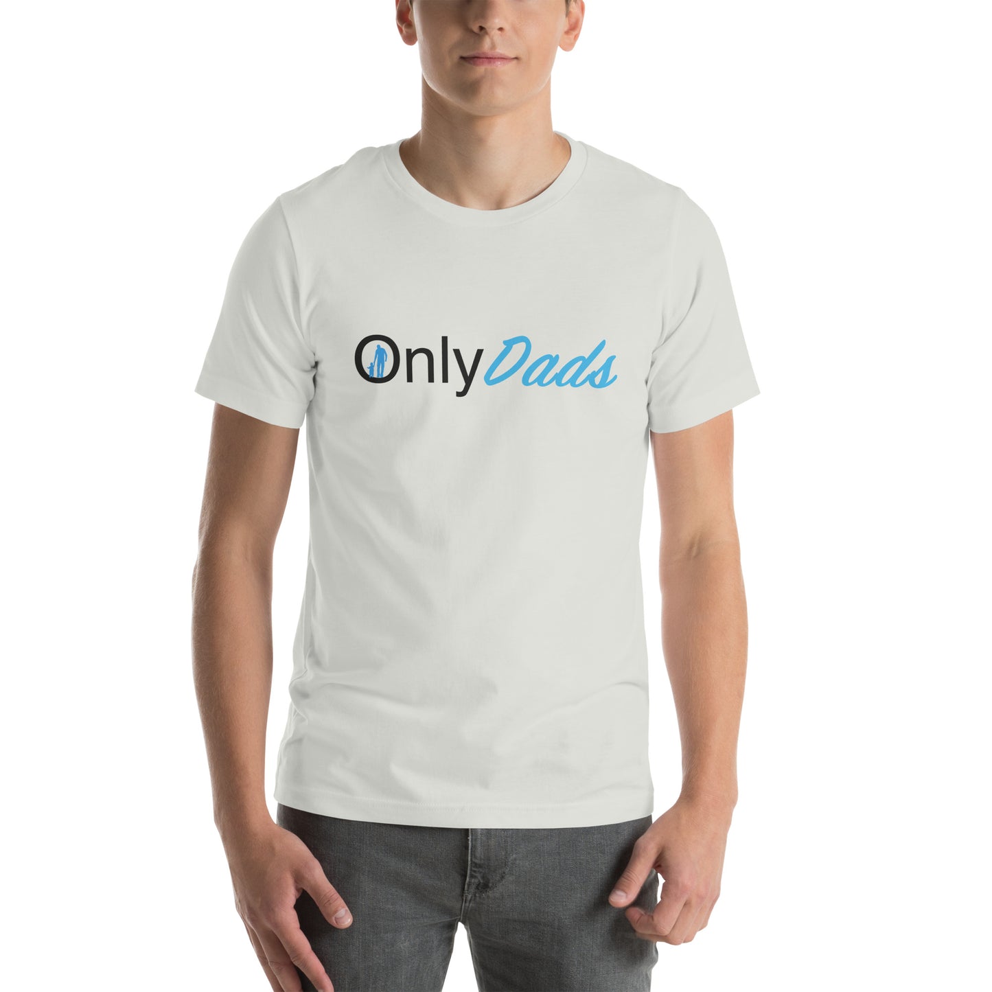 OnlyDads T-Shirt (Graphic Tee for Single Dads - Only Dads) - Color: Silver