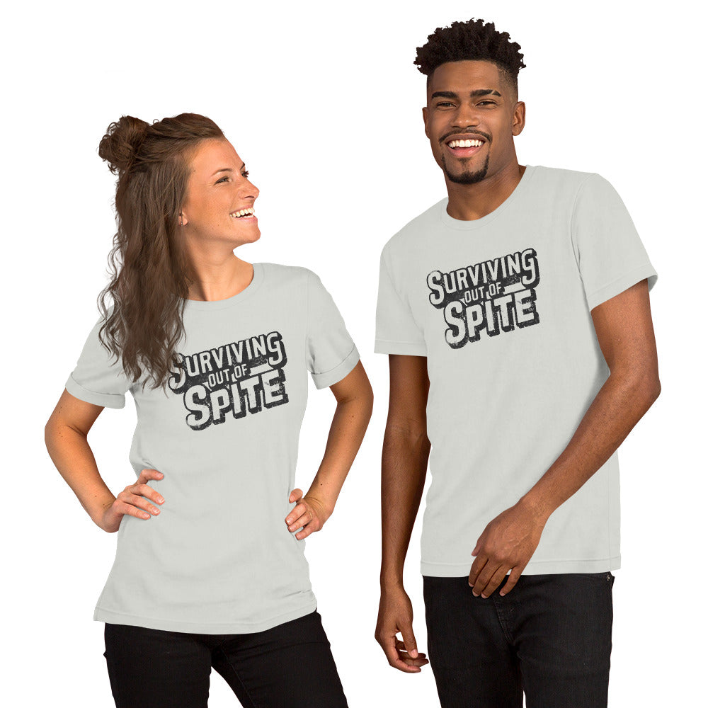 Surviving Out Of Spite T-Shirt - Color: Silver