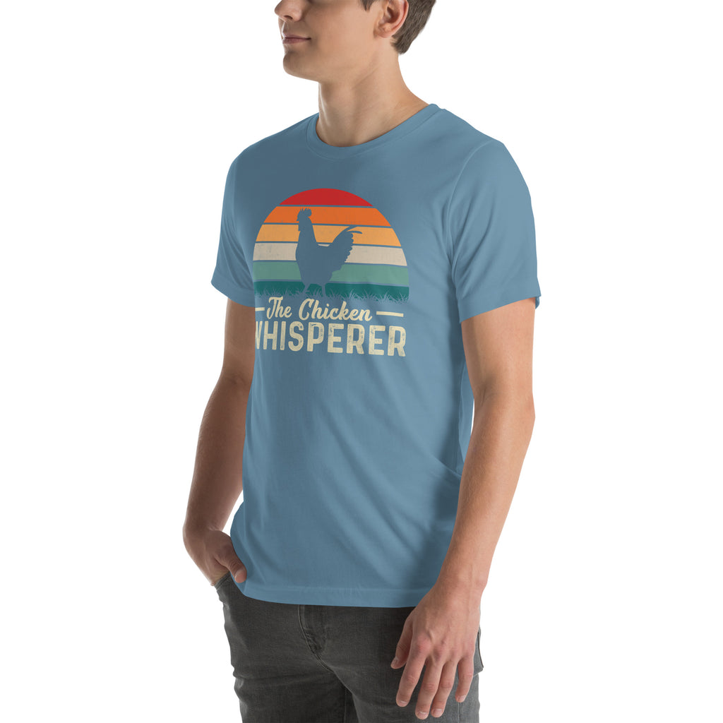 The Chicken Whisperer T-Shirt (Backyard Chickens) Color: Black Heather