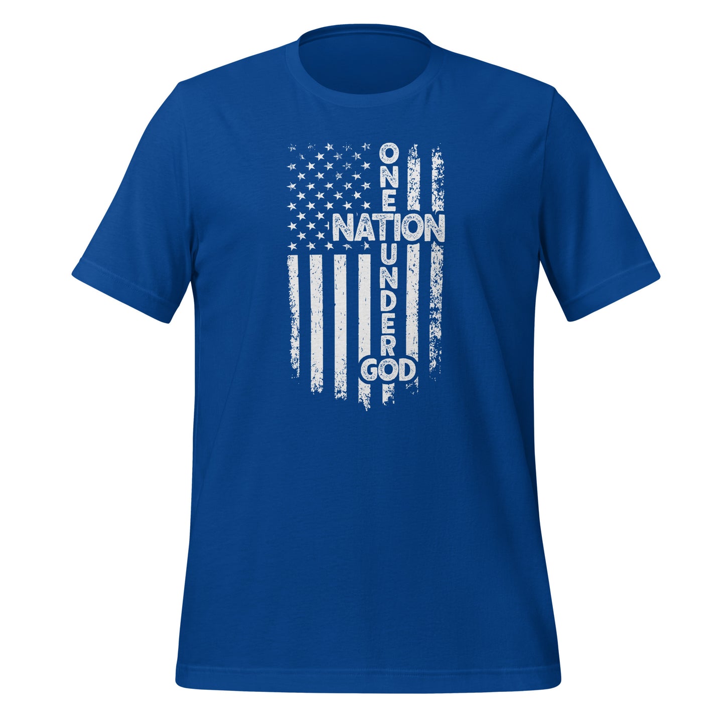 One Nation Under God T-Shirt - Color: True Royal