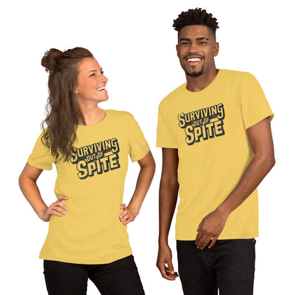 Surviving Out Of Spite T-Shirt - Color: Yellow