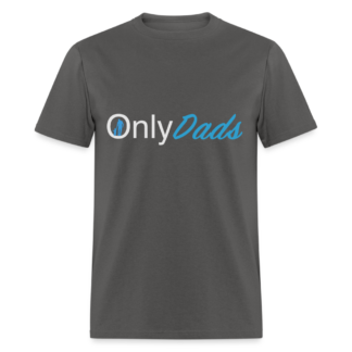 OnlyDads T-Shirt (White and Blue Letters)